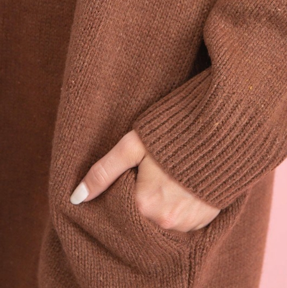 STITCH DETAILED KNIT CARDIGAN WITH POCKETS - Picture 5 of 10